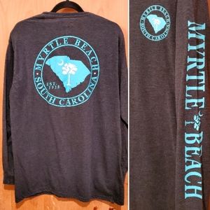 🟦 Long Sleeve Myrtle Beach SC tee.